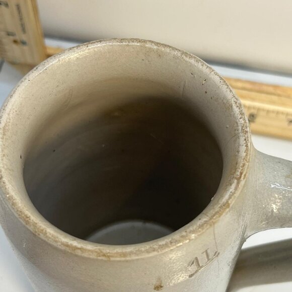 HB Hofbrauhaus Munich 1L German Beer Stein Gray Blue Stoneware Mug Ceramic - Picture 2 of 5